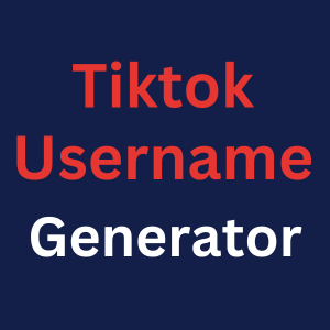 Tiktok Username Generator - toolU.me